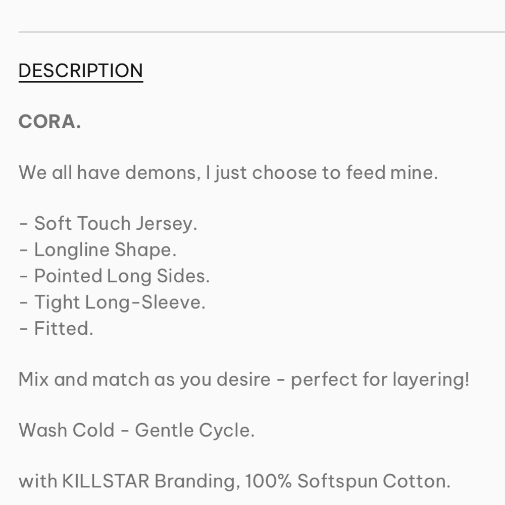 Killstar Cora Longsleeve Top - Picture 4 of 11